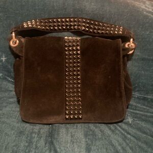 Tylie Malibu Black Studded Shoulder Bag